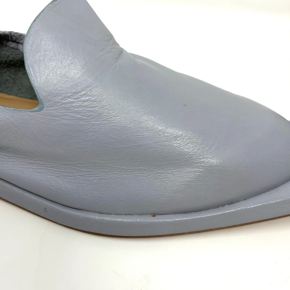 Wal & Pai Malaga Flat Modern Loafer in Concrete Nappa Size 37 New in Box